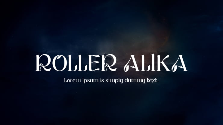 ROLLER ALIKA Font Family
