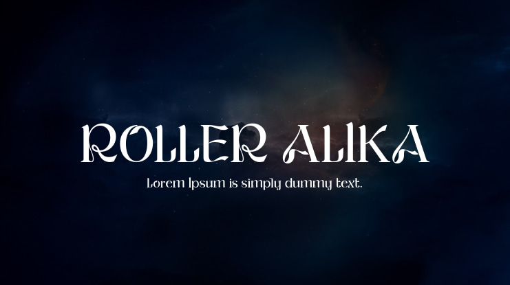 ROLLER ALIKA Font Family