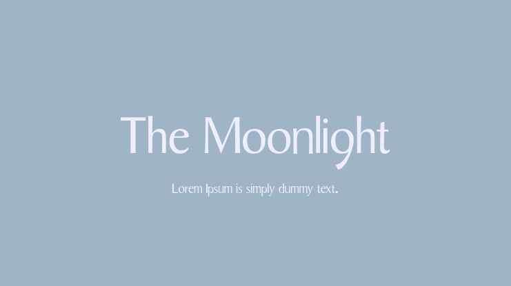 The Moonlight Font