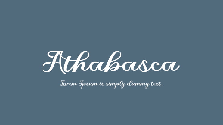 Athabasca Font