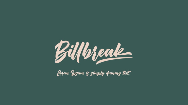Billbreak Font