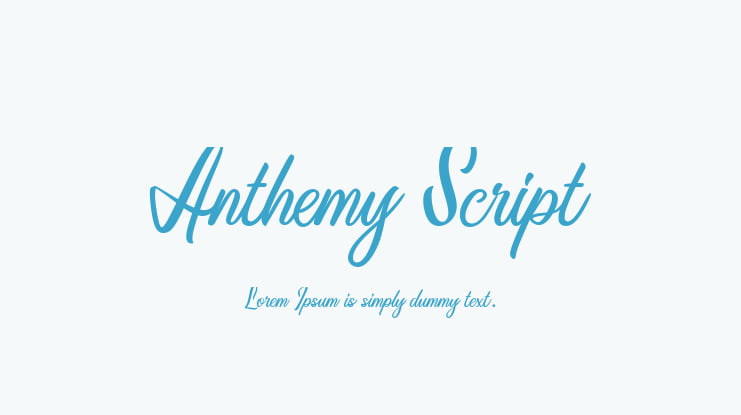Anthemy Script Font