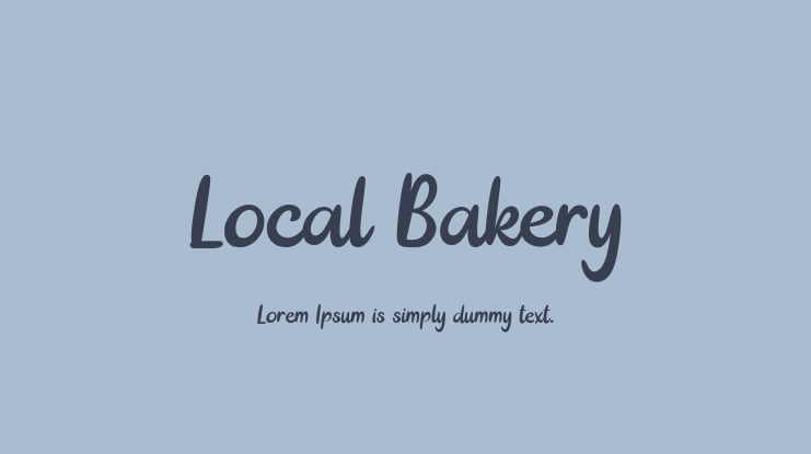 Local Bakery Font