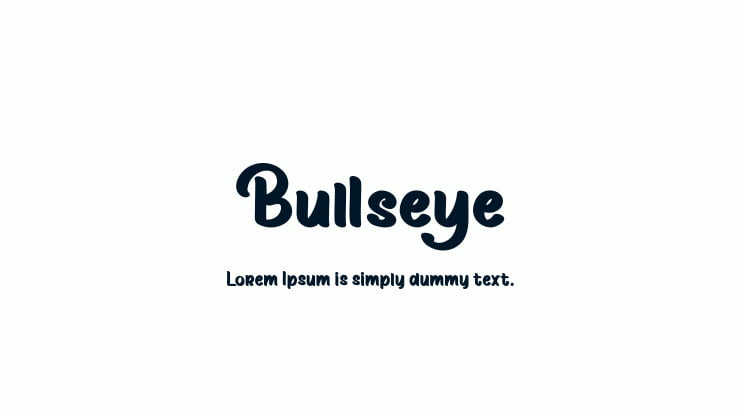 Bullseye Font