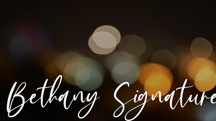 Bethany Signature Font