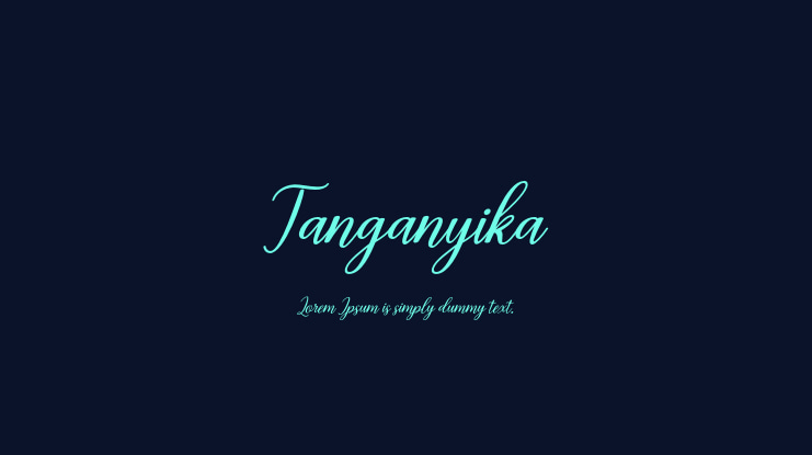 Tanganyika Font