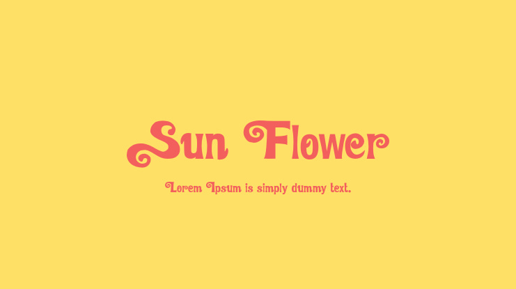 Sun Flower Font