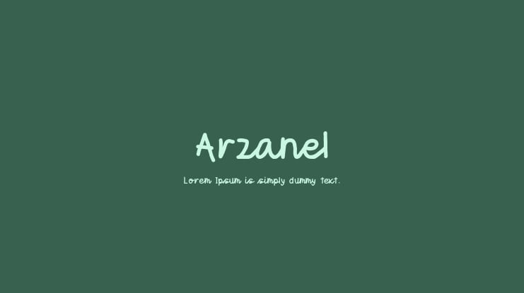 Arzanel Font
