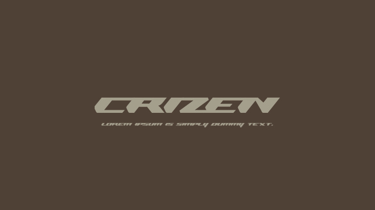 Crizen Font