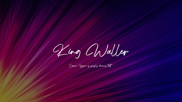 King Waller Font