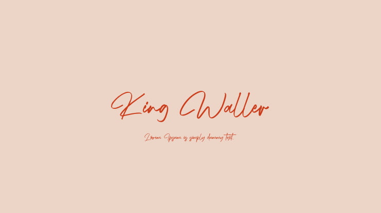 King Waller Font