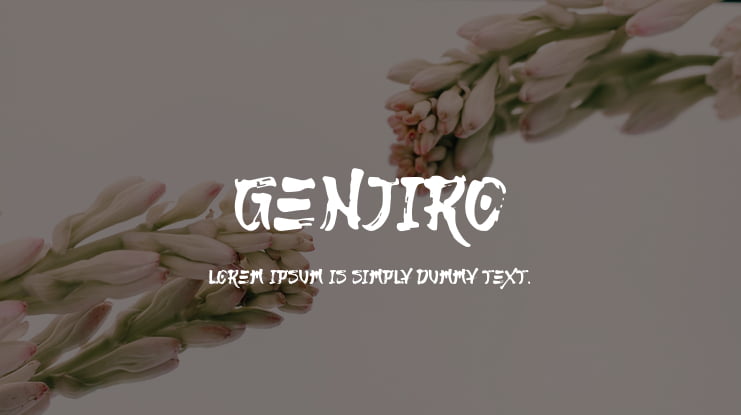 Genjiro Font
