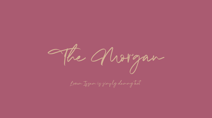 The Morgan Font