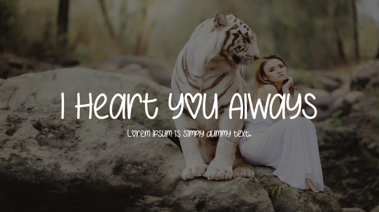 I Heart You Always Font