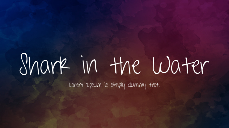 Shark in the Water Font Family