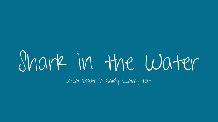 Shark in the Water Font Family