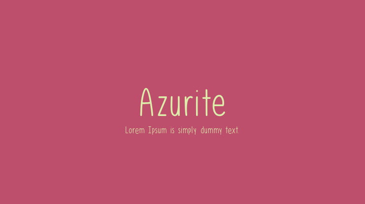 Azurite Font