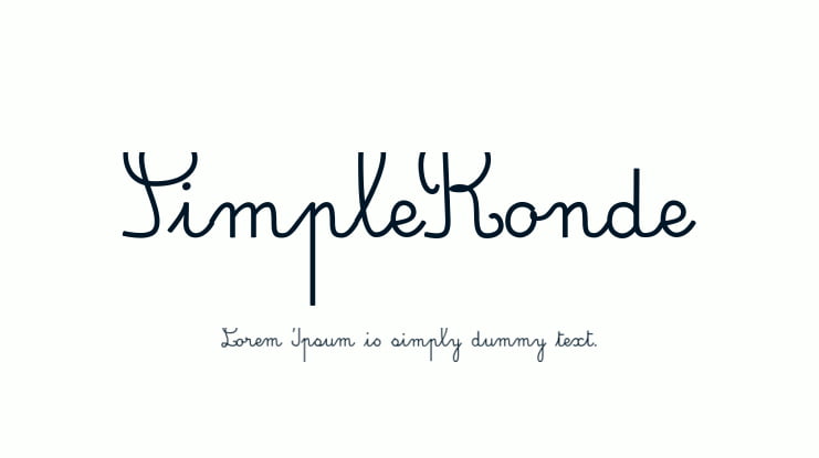 SimpleRonde Font
