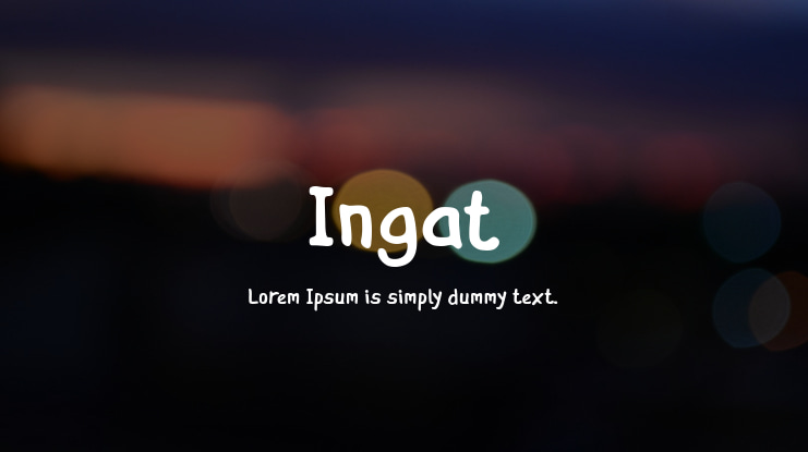 Ingat Font Family