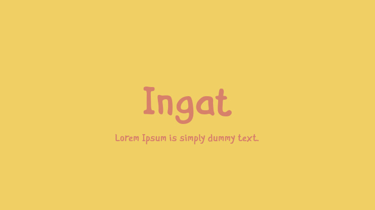 Ingat Font Family