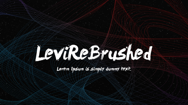 LeviReBrushed Font