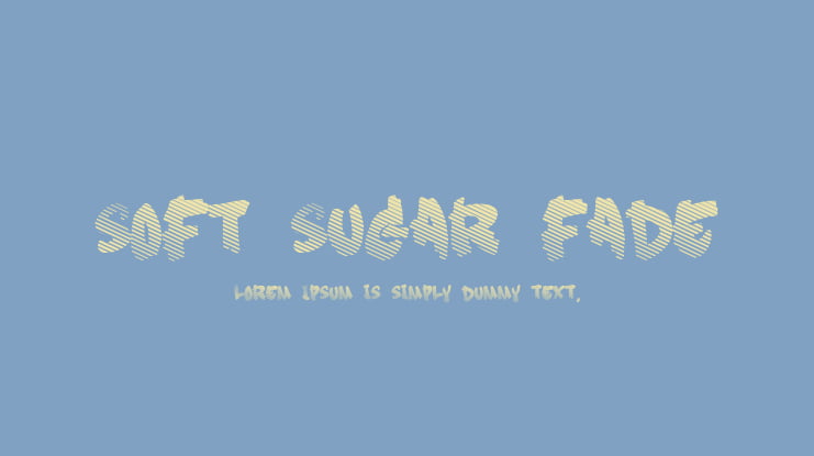 Soft Sugar fade Font Family