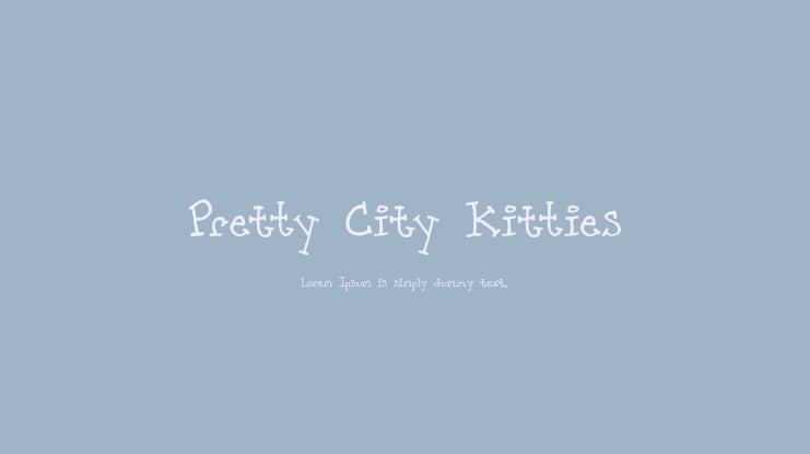 Pretty City Kitties Font