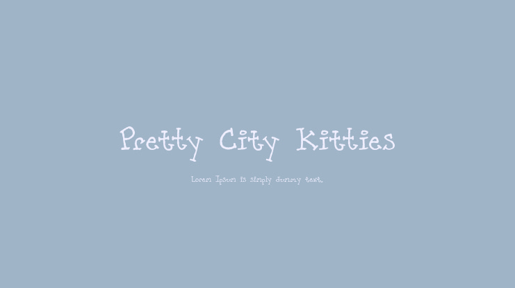 Pretty City Kitties Font