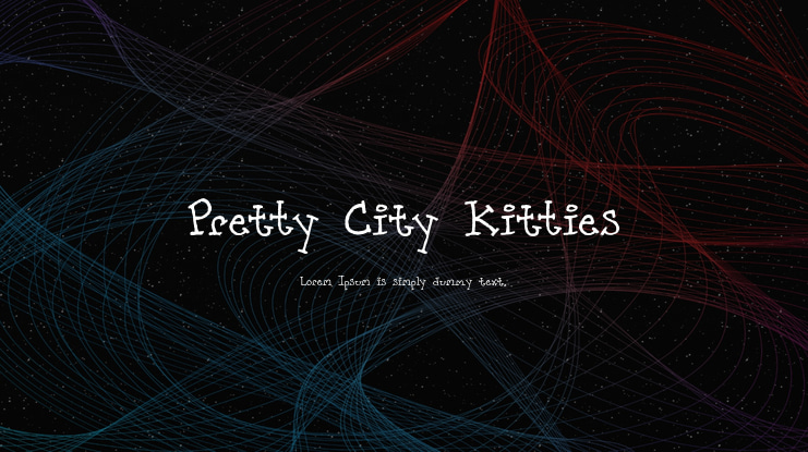 Pretty City Kitties Font