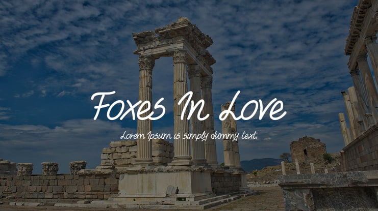 Foxes In Love Font