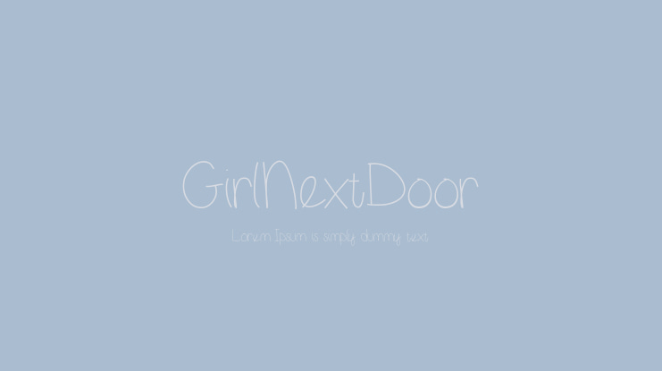 GirlNextDoor Font