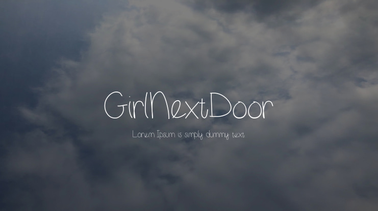 GirlNextDoor Font