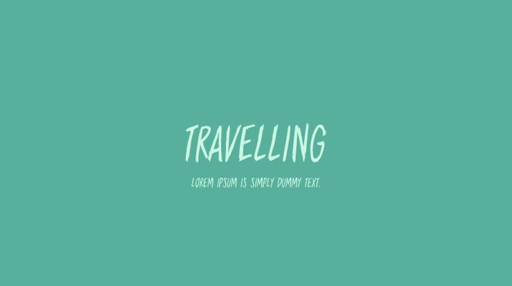Travelling Font