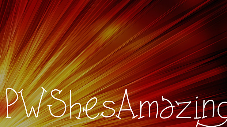 PWShesAmazing Font