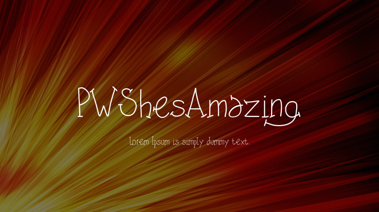PWShesAmazing Font