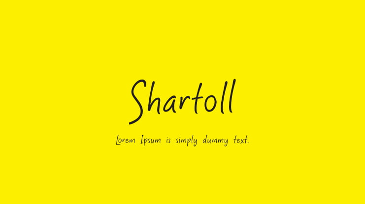 Shartoll Font