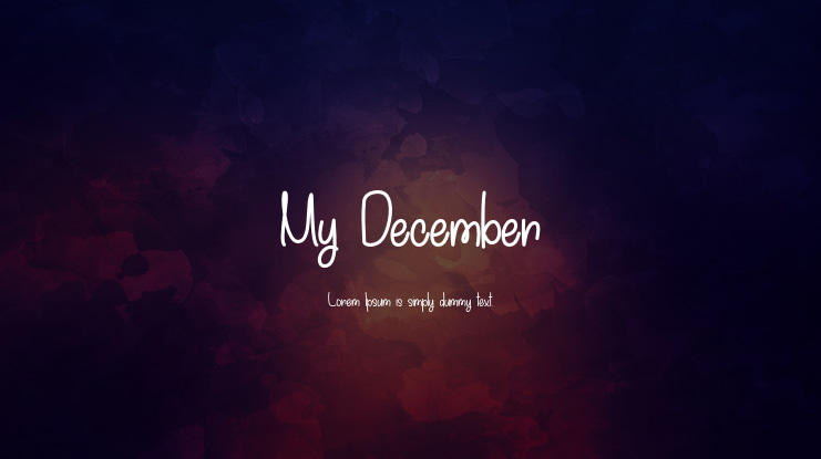 My December Font