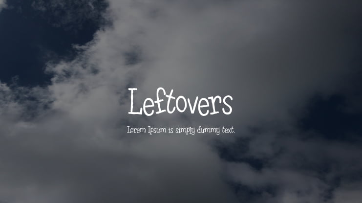 Leftovers Font