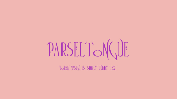 Parseltongue Font