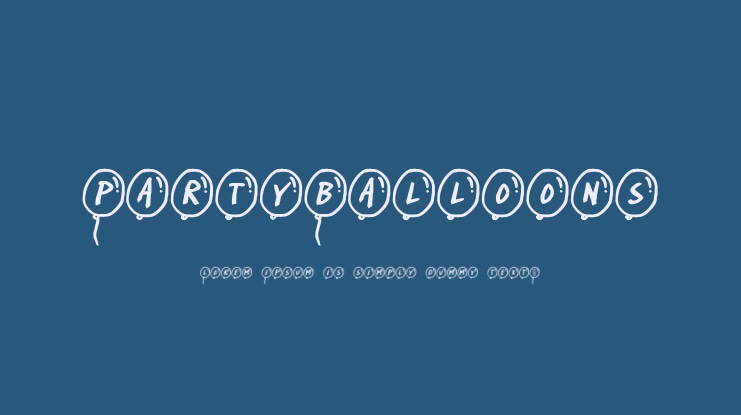 PartyBalloons Font