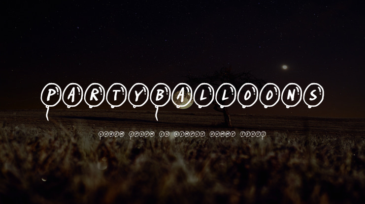 PartyBalloons Font
