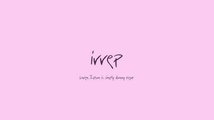 irrep Font