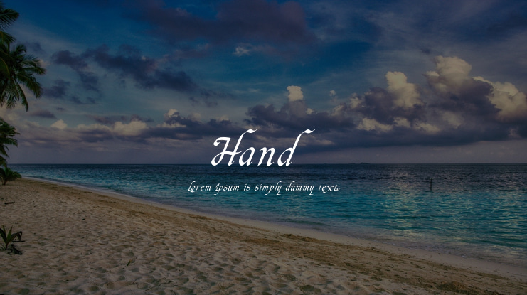 Hand Font