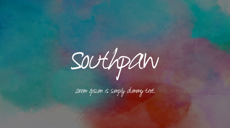 Southpaw Font