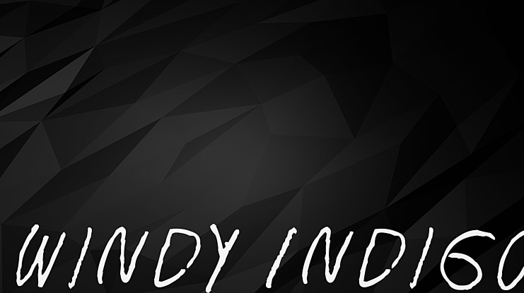 Windy Indigo Font