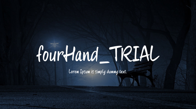 fourHand_TRIAL Font