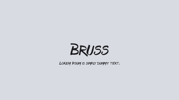 Bruss Font