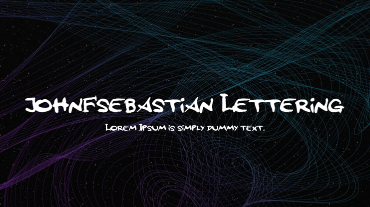 johnFsebastian Lettering Font