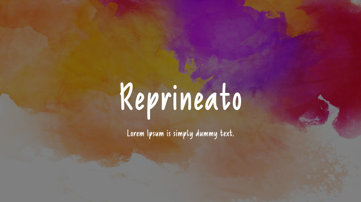 Reprineato Font Family