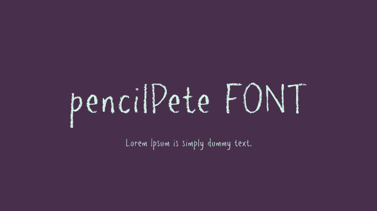 pencilPete FONT